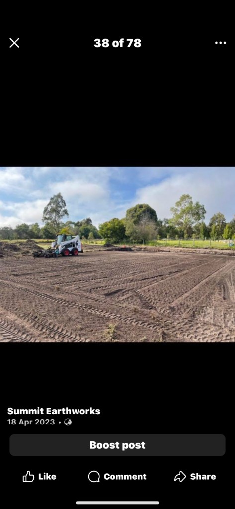 Retaining wall and site work